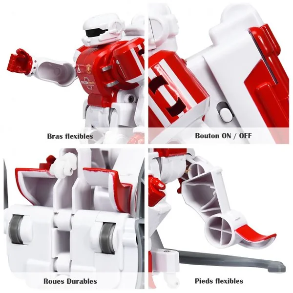 2 Robots Rc Football Jouets D'interaction et Compétitifs pour Enfants avec 2 Buts Football 2 Recharges USB Accessoires