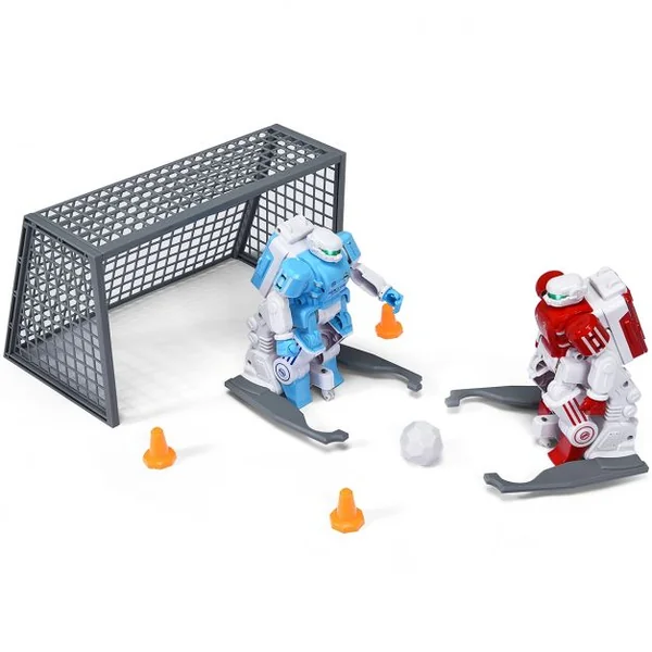 2 Robots Rc Football Jouets D'interaction et Compétitifs pour Enfants avec 2 Buts Football 2 Recharges USB Accessoires