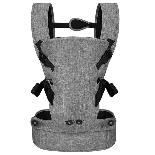 3 en 1 Porte-Bébé Ergonomique avec Bretelles Réglables et Ceinture Convient aux Bébés 4-36 Mois Jusqu'à 15KG