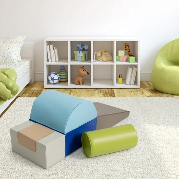 6 Blocs de Construction en Mousse PU+EPE Colorée pour Bébé Jouet Educatif Développement des Capacités Motrices modèle 3