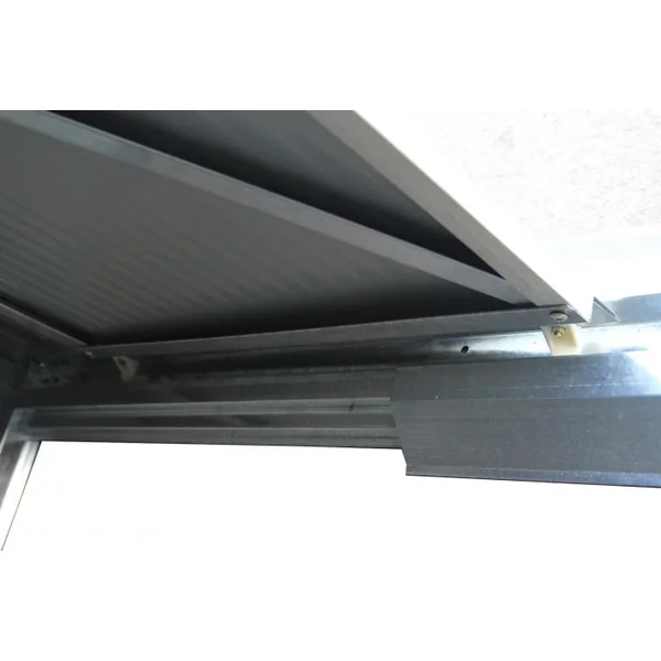 Abri de Jardin en Tôle Galvanisée Cabane de Rangement à Outils Porte Double 2 Aérations, 277x191x192cm, Gris et Blanc