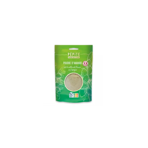 Amande en poudre bio et équitables - Origine Espagne - 125g