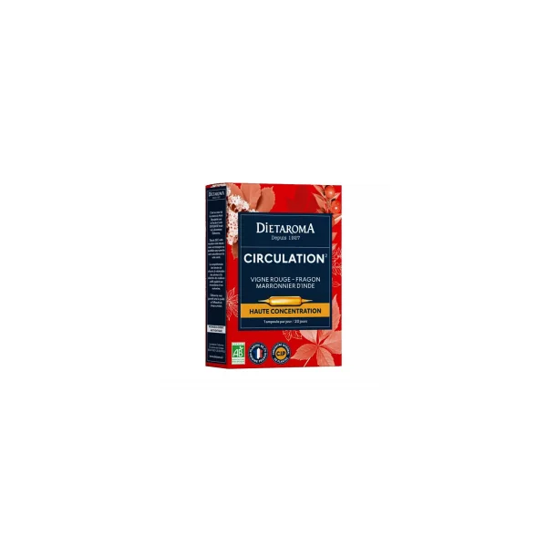 Ampoules circulation - Haute concentration - 20x10ml