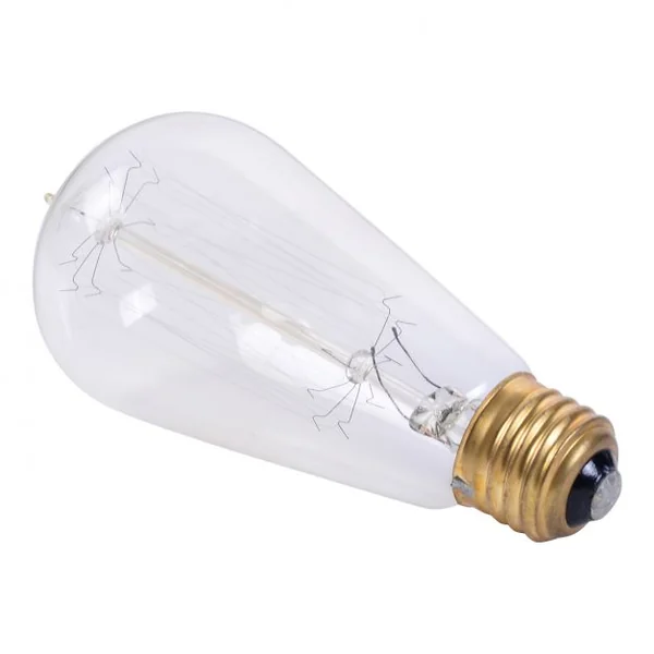 Ampoules LED à visser 4 x 60W pour Lampe E27 Incandescente Style Edison Vintage Ampoules Décoratives Rétro rondes, 3500 h