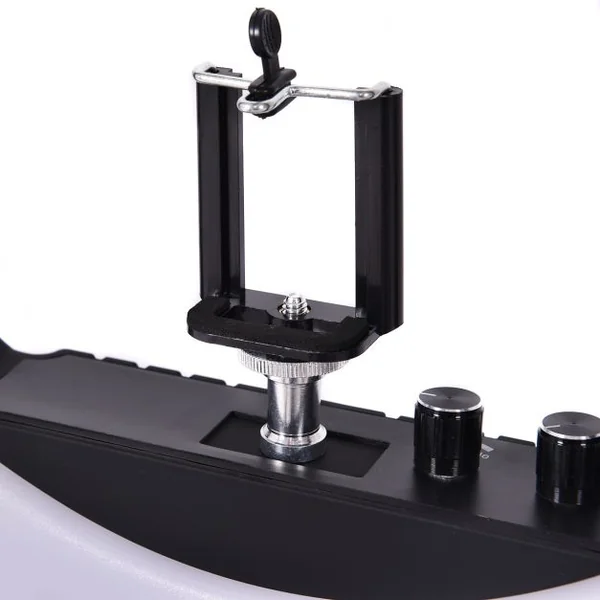 Anneau 12 Pouces Lumineux 240 LED 35W Hauteur Réglable, Kit Eclairage, Support de Téléphone, Sac de Transport