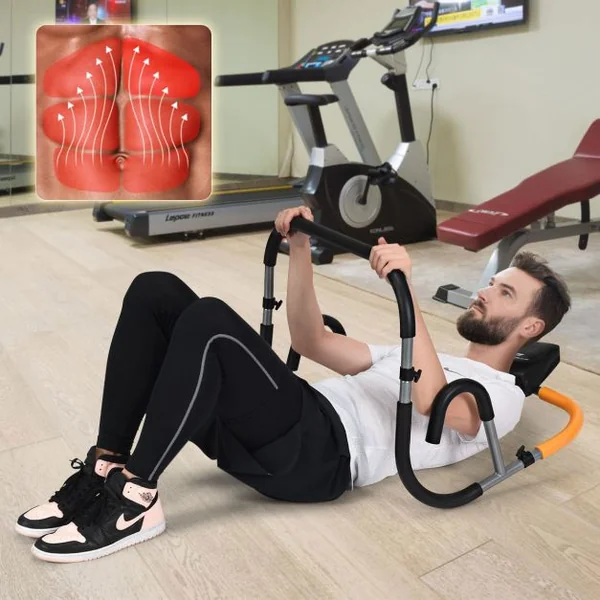 Appareil Abdominaux en Acier Repose-tête Epais de 6CM Rembourrage en Mousse Capacité de Poids 100KG