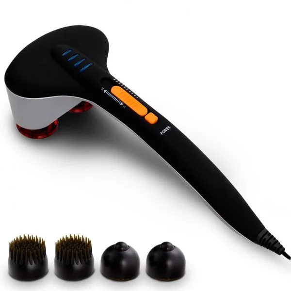 Appareil de Massage Portable 25W Variateur de Vitesse 6 Têtes de Massage Double, Anti-stress, pour circulation sanguine