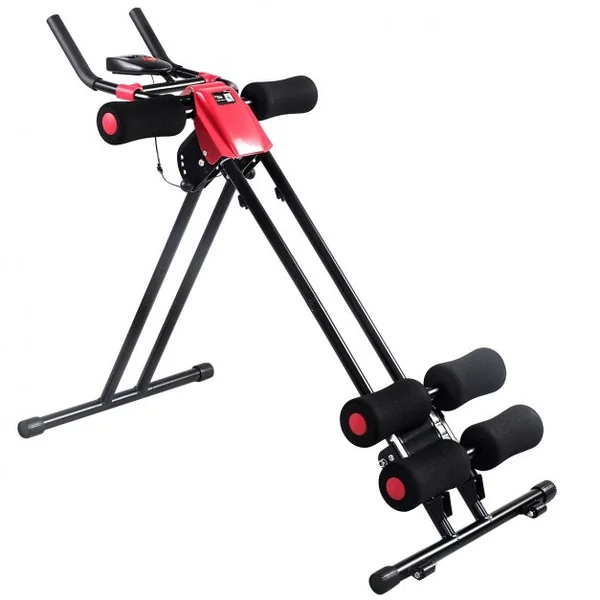 Appareil pour Abdominaux Pliable Entraînement des Abdominaux, 4 Réglages d’Inclinaison, 130 x 55 x 65 cm, Noir