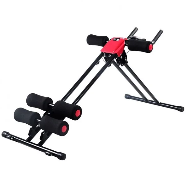 Appareil pour Abdominaux Pliable Entraînement des Abdominaux, 4 Réglages d’Inclinaison, 130 x 55 x 65 cm, Noir