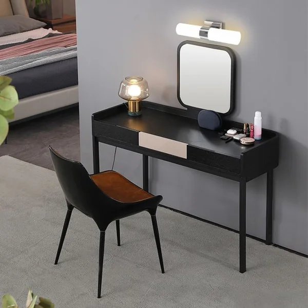 Applique Salle de Bain Murale 42CM 2 Ampoules 60W E27 Non-incluses Utilisation Multifonctionnelle