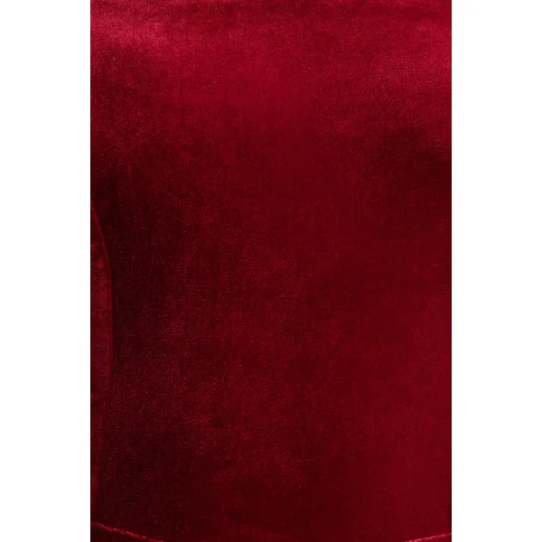 Arcane | Combinaison bordeaux en velours à encolure bandeau avec écharpe