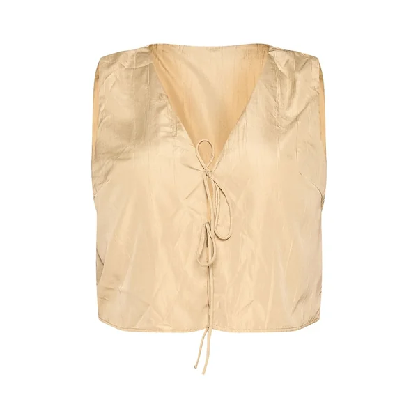 Argile Gilet Grande Taille Texturé Avec Détail Lien À Nouer Coordonné