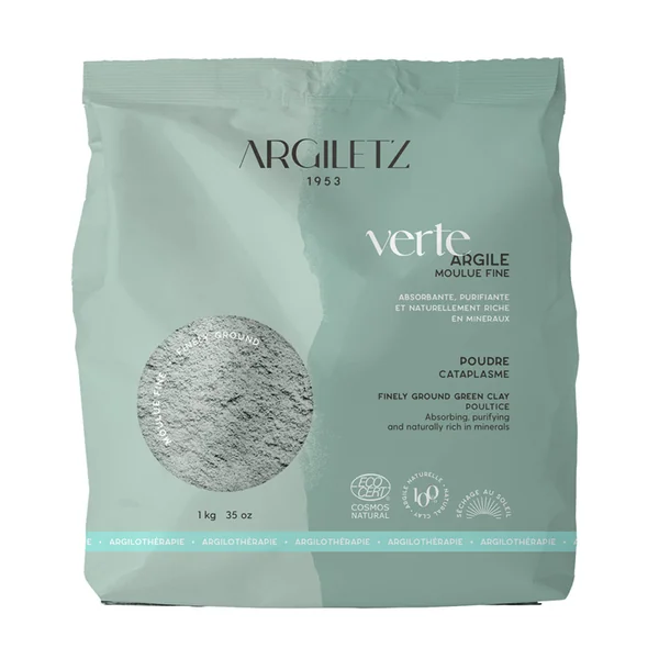 Argile verte moulue fine - Vrac 1kg