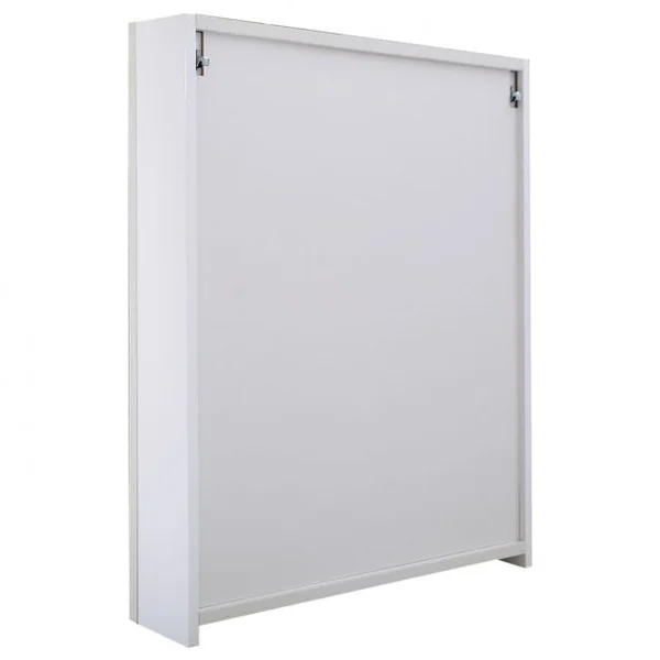 Armoire de Toilette en Bois MDF Armoire de Salle de Bain avec Miroir avec 2 Portes 2 niveaux, 62 x 11 x 65 cm, Blanc