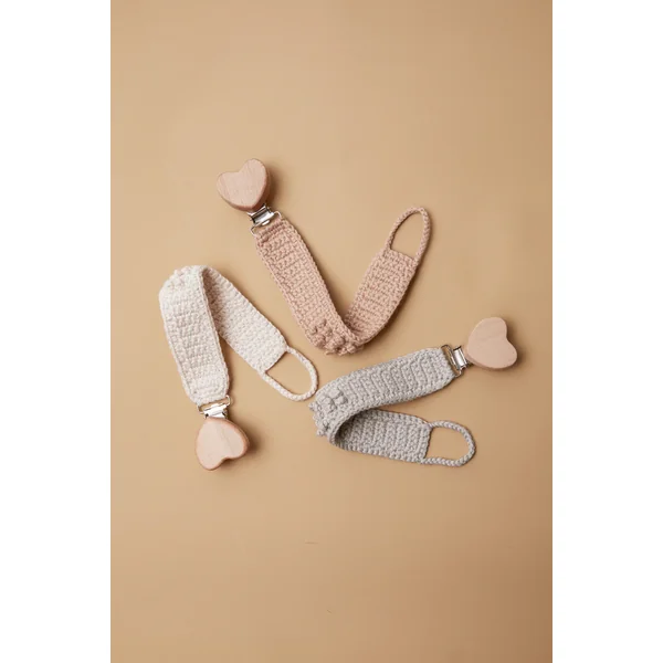 Attache-sucette en crochet Ocre Patti Oslo - Soins Bébé Naturels & Produits Maman Après Naissance
