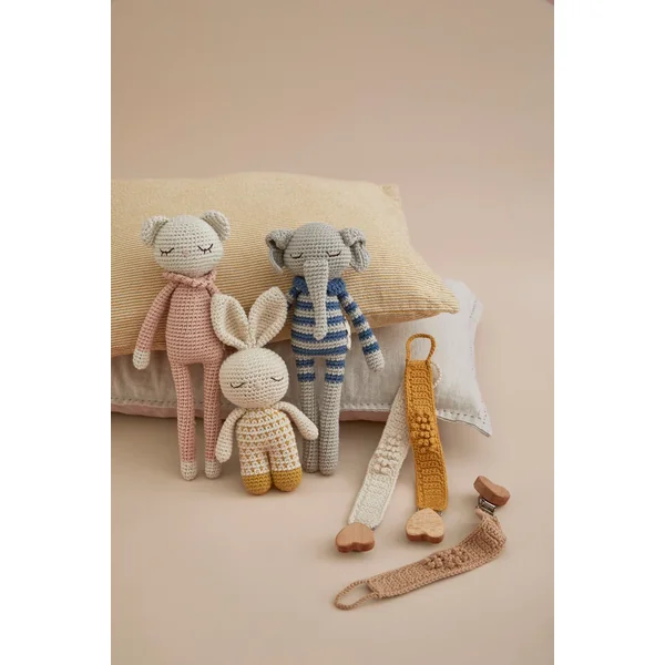Attache-sucette en crochet Ocre Patti Oslo - Soins Bébé Naturels & Produits Maman Après Naissance