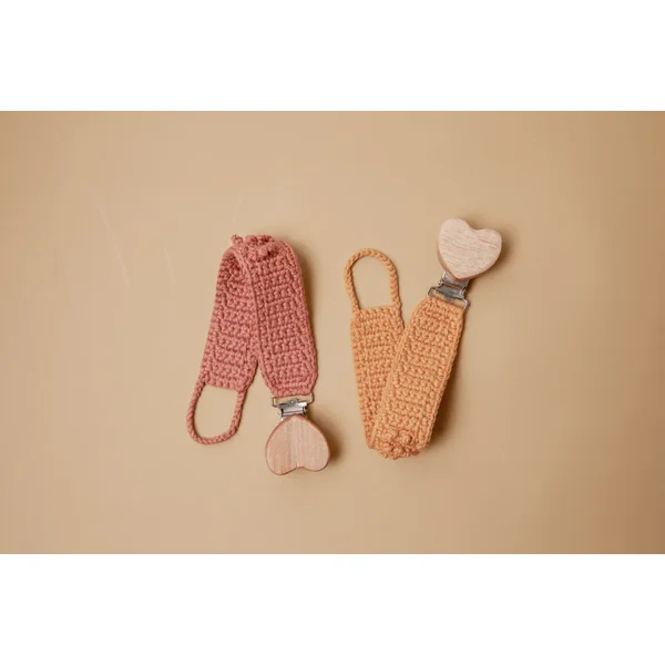 Attache-sucette en crochet Ocre Patti Oslo - Soins Bébé Naturels & Produits Maman Après Naissance