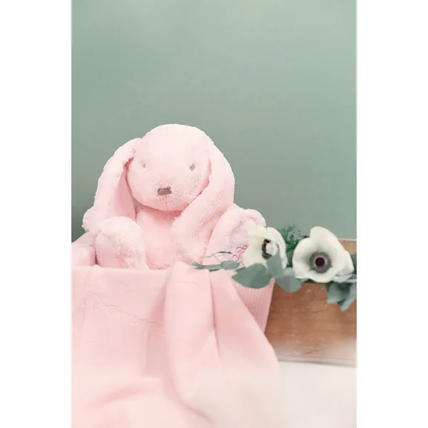 Augustin le lapin Rose 35 cm Tartine et Chocolat - Soins Bébé Naturels & Produits Maman Après Naissance