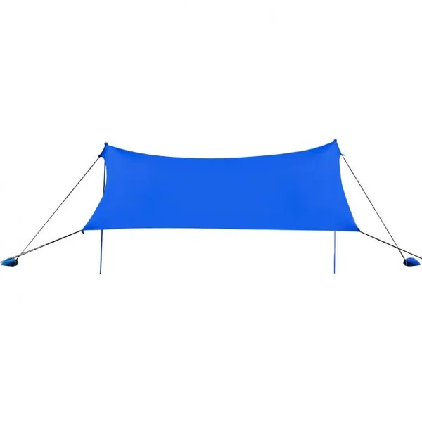 Auvent de Plage Grand Tente de Plage 300 x 280 CM 6 Personnes Portable avec Sac de Transport UPF 50+ Bleu