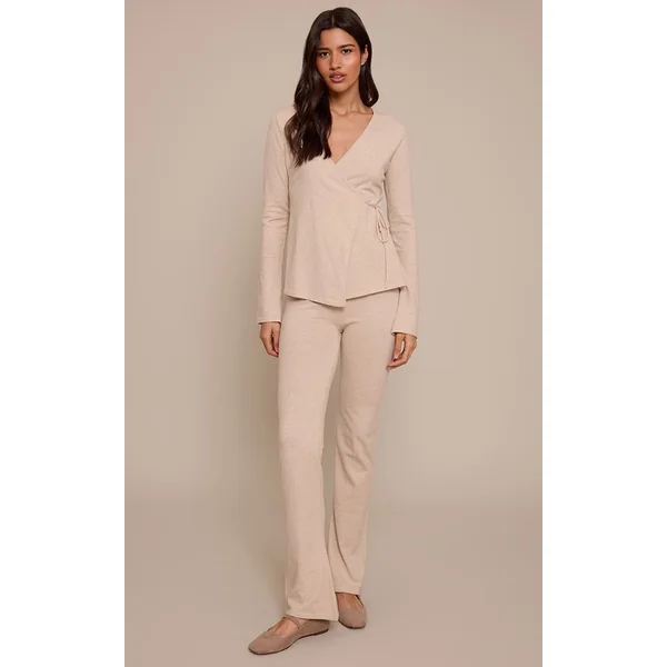 Avoine Cardigan Long Style Cache-cœur En Maille Fine
