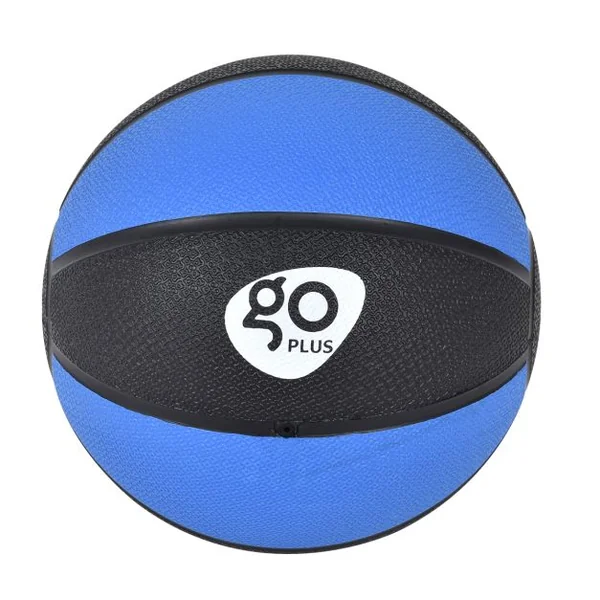 Balle d’exercice fitness yoga rééducation gymnastique Poids de 2 kg Diamètre 19,5 cm, Couleur noir/bleu