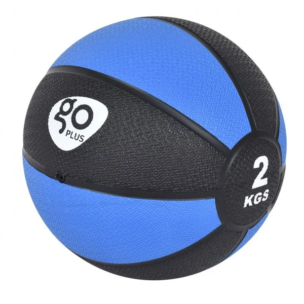 Balle d’exercice fitness yoga rééducation gymnastique Poids de 6 kg Diamètre 24 cm, Couleur noir/bleu