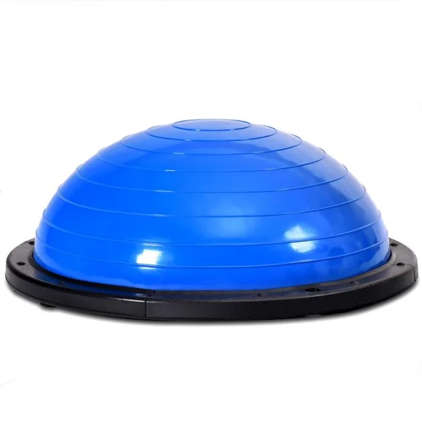 Ballon d’Equilibre de Fitness Balance Trainer Cordes Élastiques Base Antidérapante en PVC ABS, 59,5x59,5x25cm, Violet