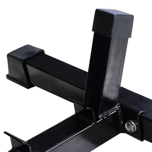 Banc d'entraînement incliné et dos plat Banc de fitness, réglable 6 positions, Capacité 200 kg, 115x60x127cm, Noir&rouge