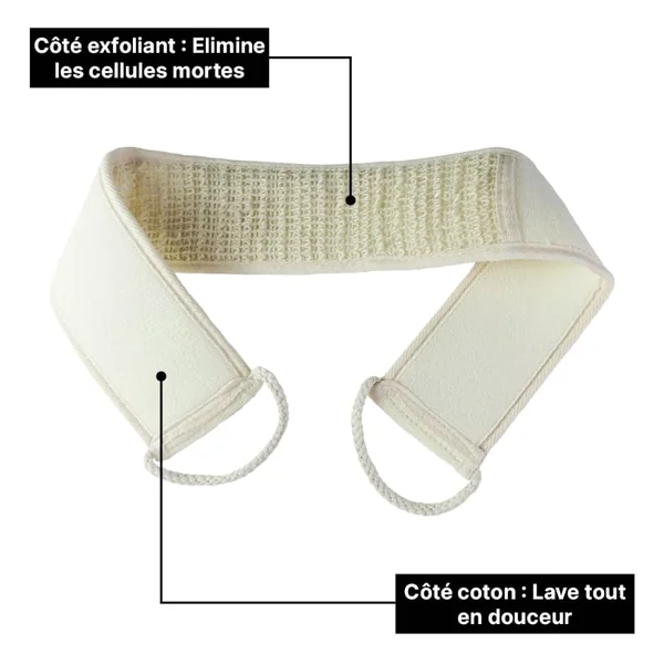 BANDE EXFOLIANTE POUR LE DOS - Oplus Médical