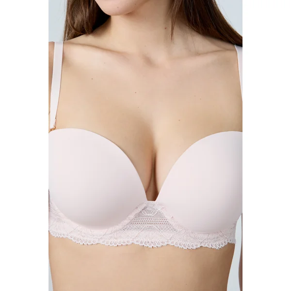 Bandeau coques fines bretelles amovibles - bonnet D
