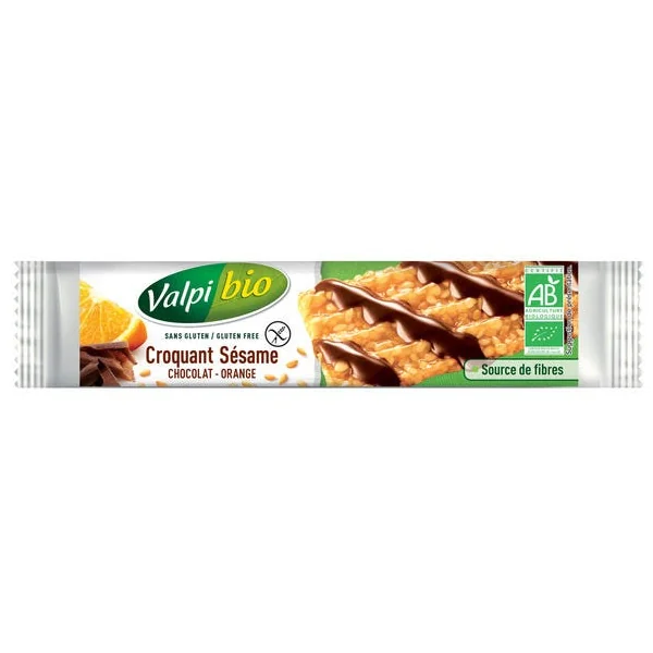 Barre sésame chocolat orange 33g