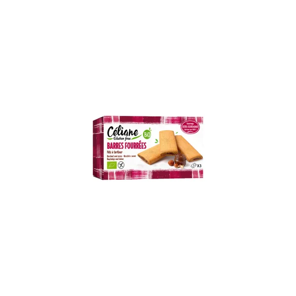 Barres fourrées à la pâte à tartiner bio et sans gluten - 160g