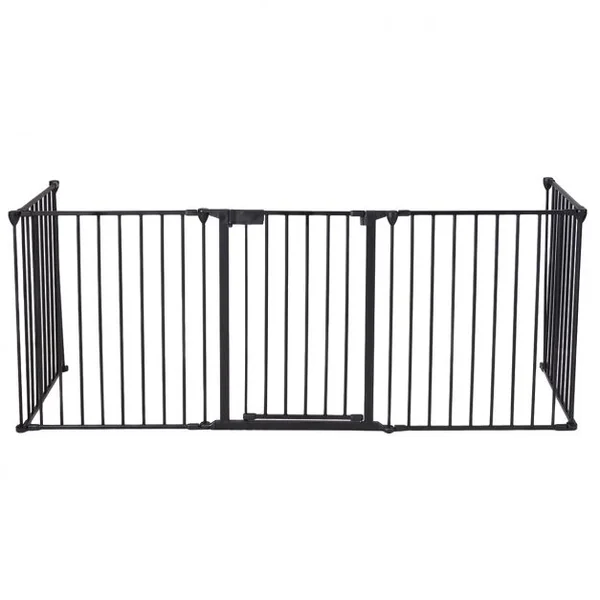 Barrière de Sécurité Pare-feu de Cheminée Grille de Protection en Métal de Haute Qualité Noir