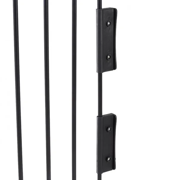 Barrière de Sécurité Pare-feu de Cheminée Grille de Protection en Métal de Haute Qualité Noir