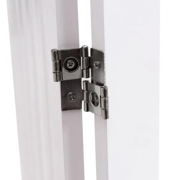 Barrière Sécurité pour Chien en Bois Pliable Autoportante 3 Pans 184,5 x 61CM Blanc