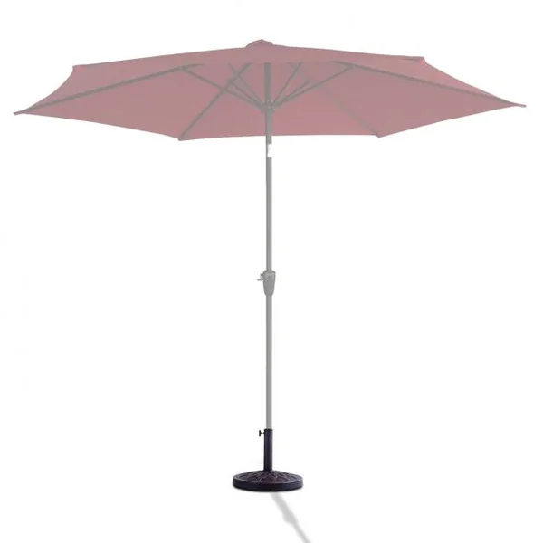 Base/Pied de Parasol Support pour parasol Convient pour poteau Diamètre de 38mm ou 48mm Support pour parasol rond, Bronze