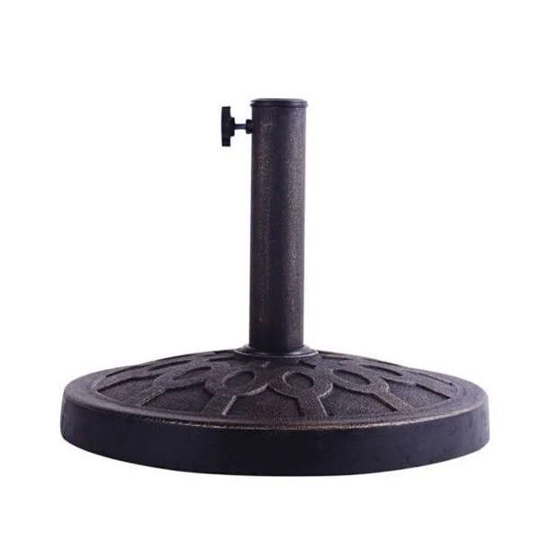 Base/Pied de Parasol Support pour parasol Convient pour poteau Diamètre de 38mm ou 48mm Support pour parasol rond, Bronze