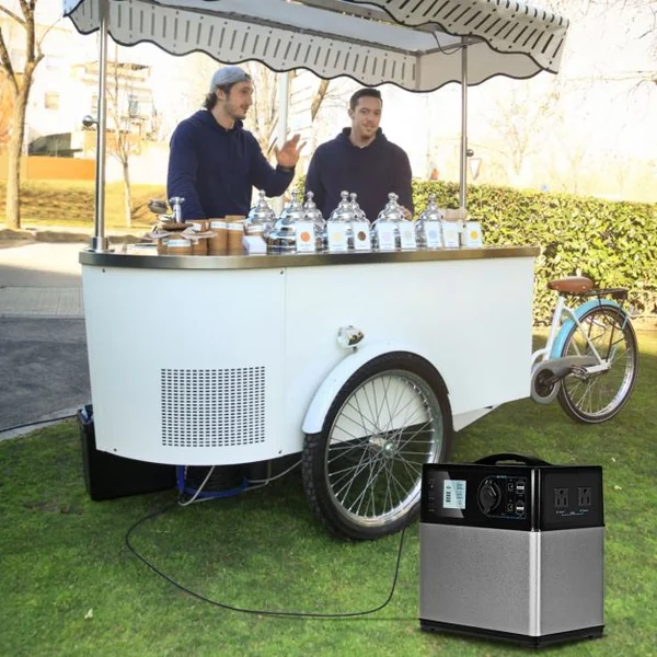 Batterie Portable 400W 120000mAh Générateur d'Energie avec affichage, chargeurs solaire-voiture-AC, 23x14x23.5cm, Noir