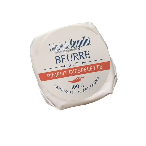 Beurre de baratte au piment d'Espelette 100g