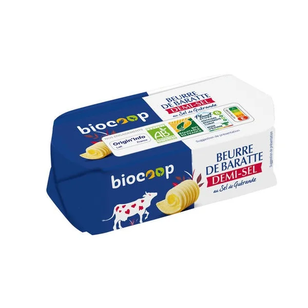 Beurre de baratte demi-sel 250g
