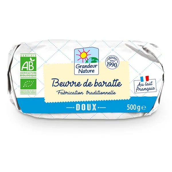 Beurre de baratte doux 500g
