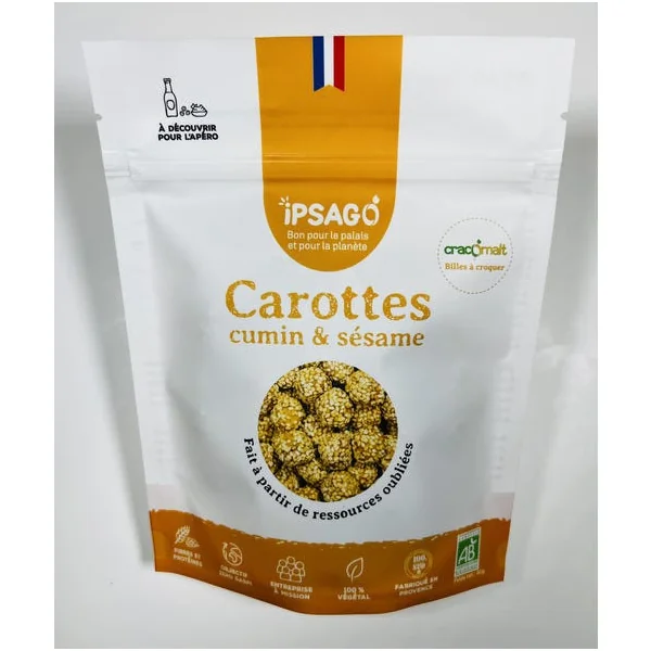 Bille apéritive carotte cumin sésame 80g