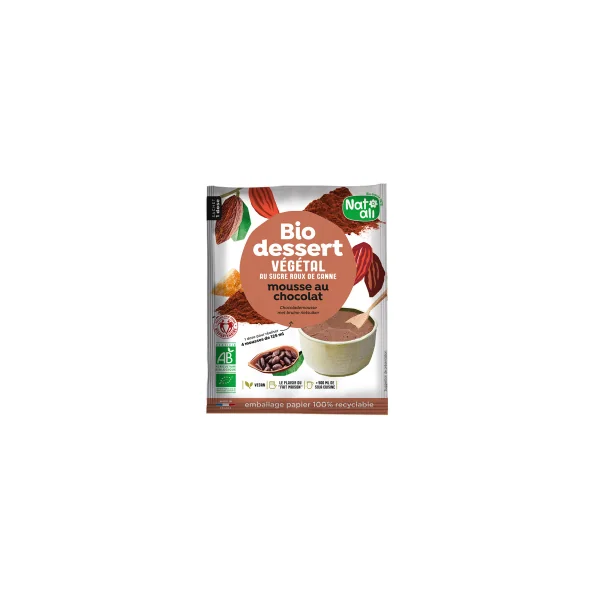 Bio dessert - Préparation pour mousse au chocolat vegan bio - 70g