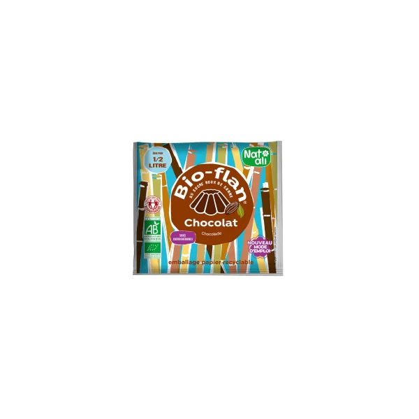 Bioflan chocolat bio au sucre de canne - 32g