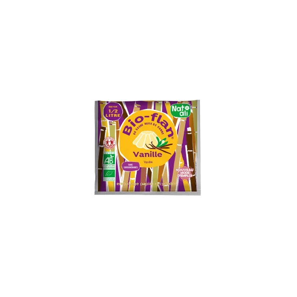 Bioflan vanille bio au sucre de canne - 30g