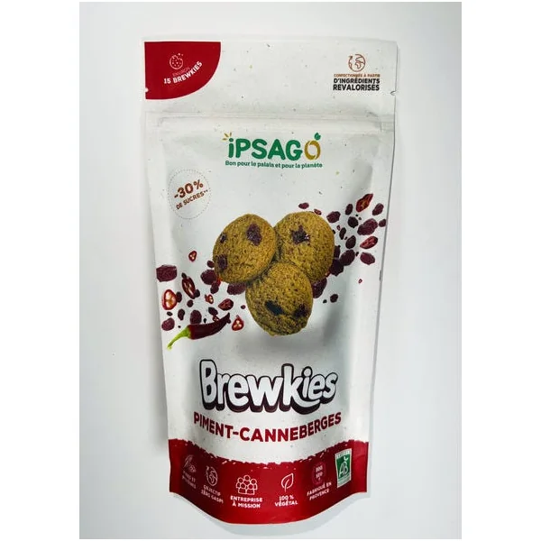 Biscuit Brewkies piment canneberge 100g