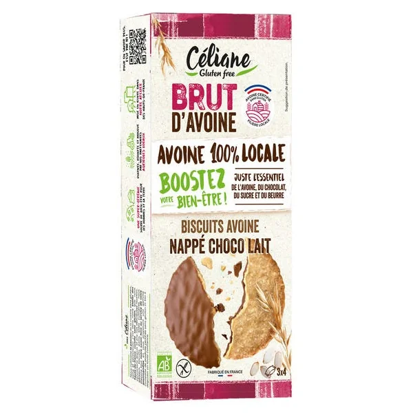 Biscuit brut avoine chocolat 125g