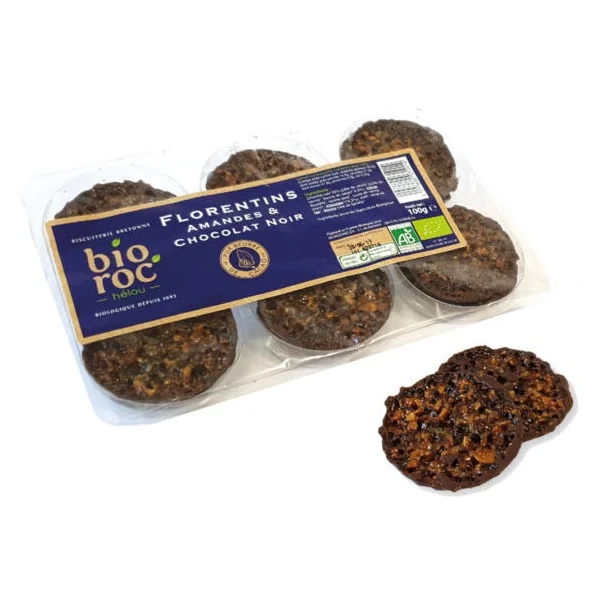 Biscuit florentin amandes chocolat 100g