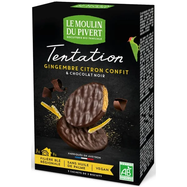 Biscuit nappé gingembre citron 130g