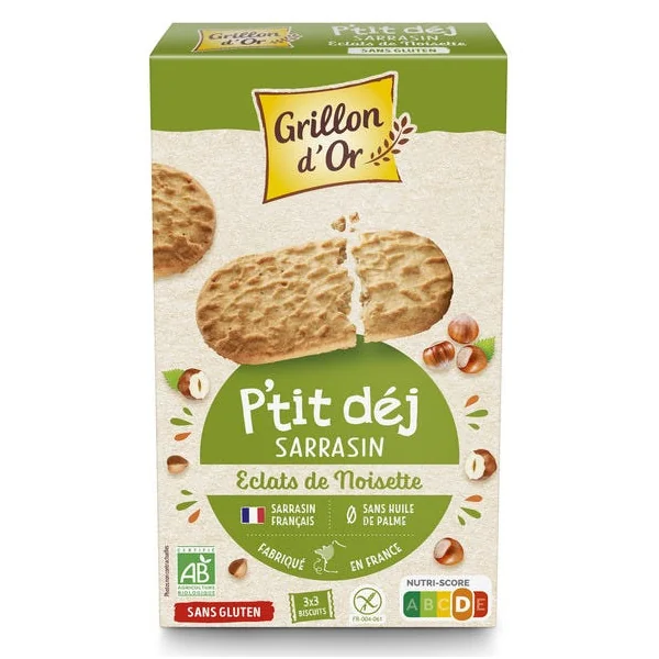 Biscuit Petit déj' Sarrasin noisett 150g